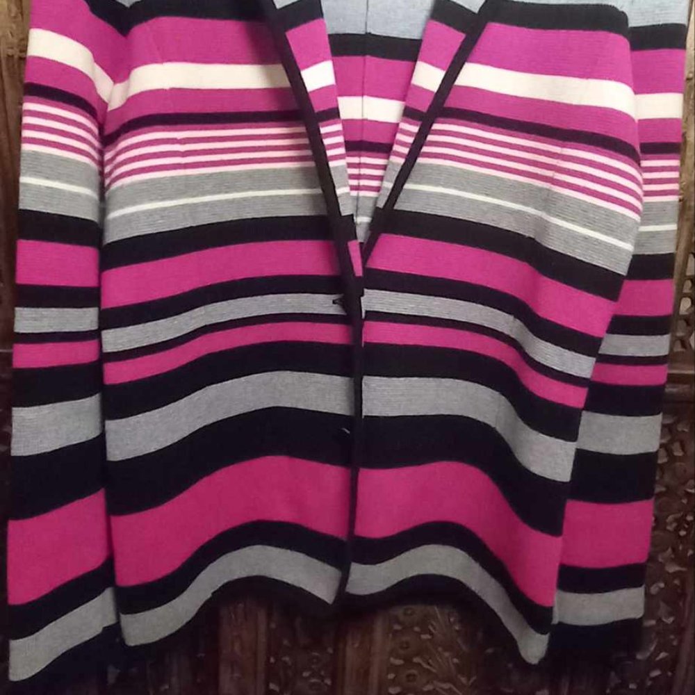 Calvin Klein Womens  Button Cardigan Sweater Jacket Blazer S/M